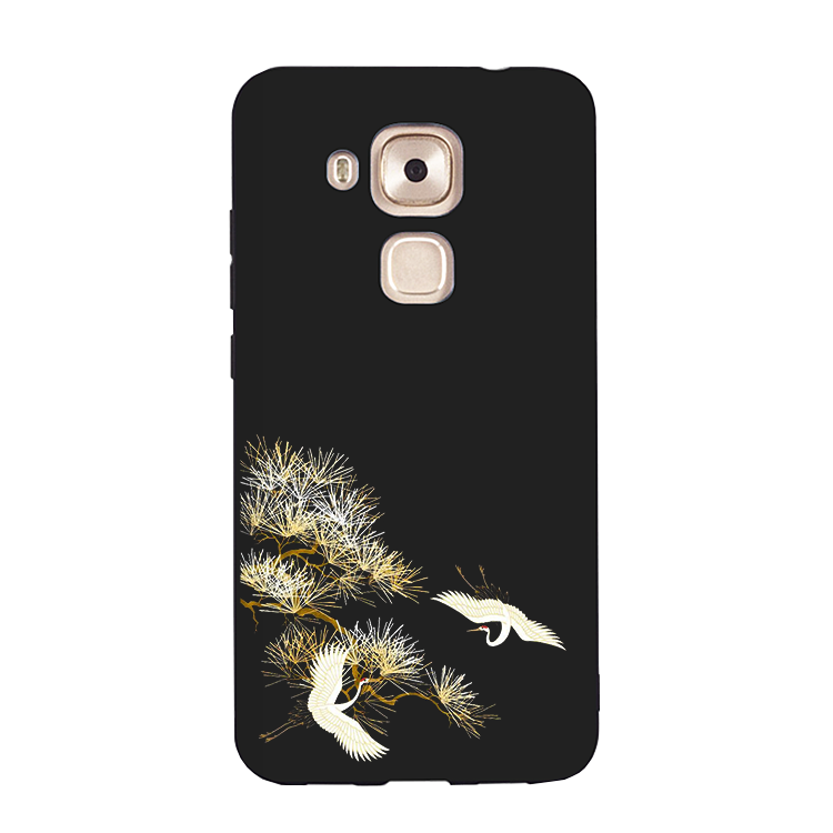 Kuori Huawei G7 Plus Silikoni Puhelimen Kuoret Kauneus, Kotelo Huawei G7 Plus Pehmeä Neste Tuuli Musta