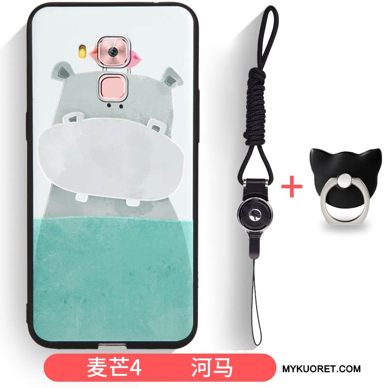 Kuori Huawei G7 Plus Silikoni Puhelimen Kuoret Vihreä, Kotelo Huawei G7 Plus Laukut Ihana Murtumaton