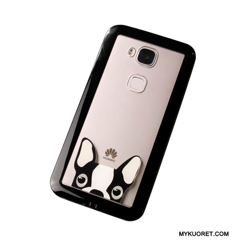 Kuori Huawei G7 Plus Suojaus Läpinäkyvä Musta, Kotelo Huawei G7 Plus Laukut Puhelimen Kuoret Ripustettavat Koristeet