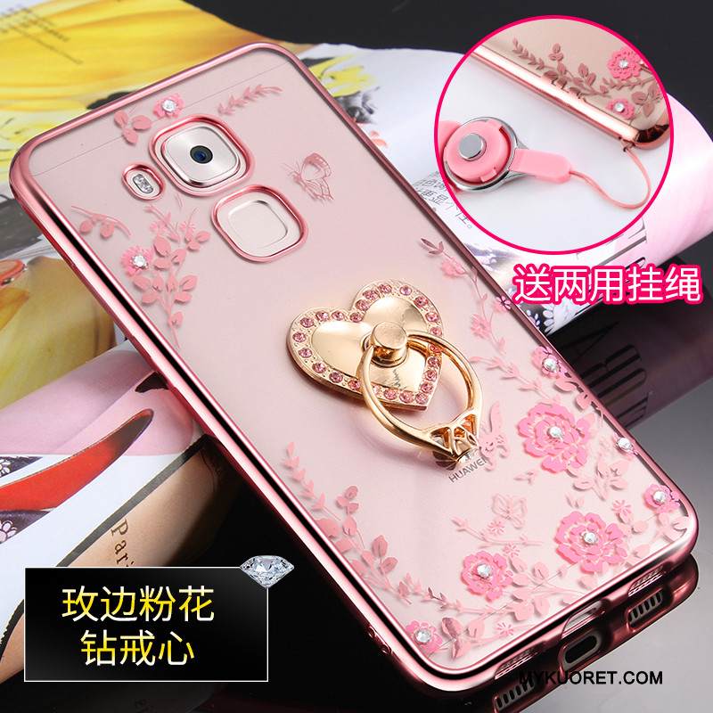 Kuori Huawei G7 Plus Suojaus Puhelimen Kuoret Jauhe, Kotelo Huawei G7 Plus Pehmeä Neste Rengas