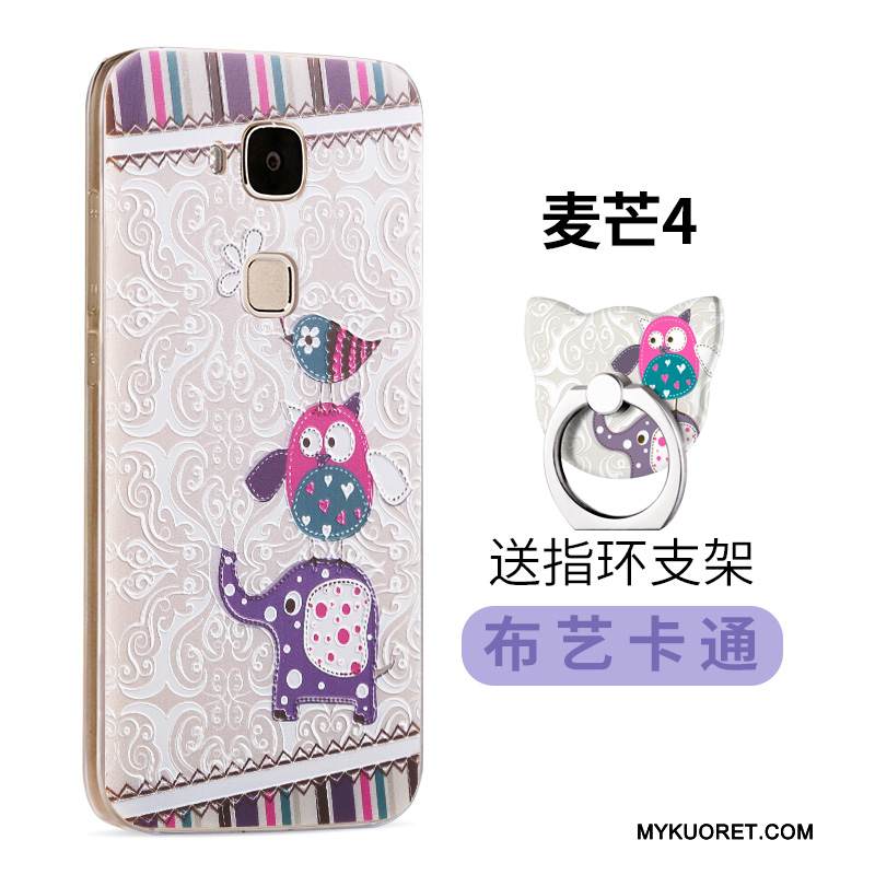 Kuori Huawei G7 Plus Suojaus Puhelimen Kuoret Violetti, Kotelo Huawei G7 Plus Pehmeä Neste Trendi