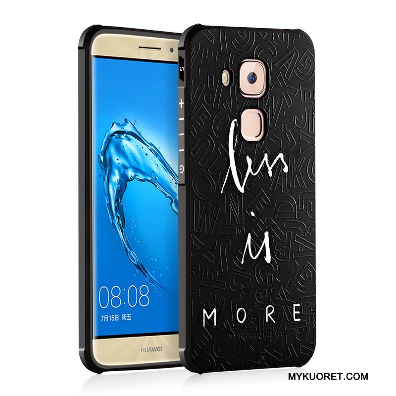 Kuori Huawei G7 Plus Suojaus Trendi Murtumaton, Kotelo Huawei G7 Plus Pehmeä Neste Puhelimen Kuoret Musta