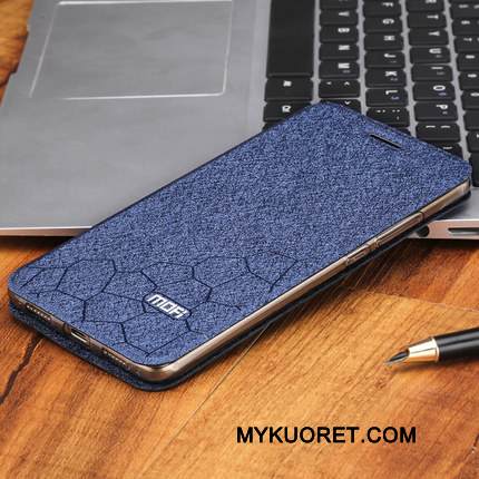 Kuori Huawei G9 Plus Nahka Murtumaton Tummansininen, Kotelo Huawei G9 Plus Pehmeä Neste Trendi Puhelimen Kuoret