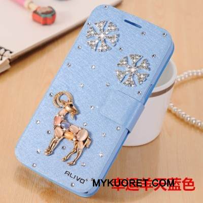 Kuori Huawei G9 Plus Nahka Puhelimen Kuoret Murtumaton, Kotelo Huawei G9 Plus Suojaus Vaaleansininen