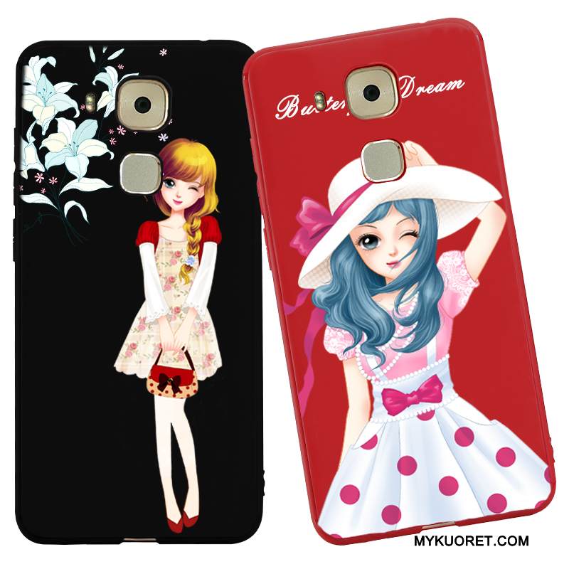 Kuori Huawei G9 Plus Suojaus Puhelimen Kuoret Punainen, Kotelo Huawei G9 Plus Pehmeä Neste Trendi Persoonallisuus