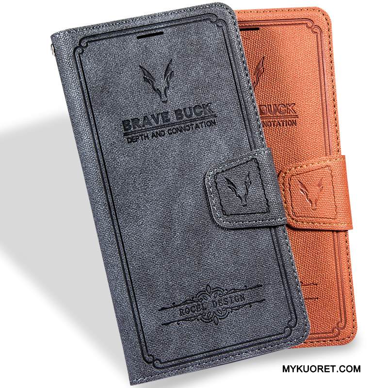 Kuori Huawei G9 Plus Vuosikerta Puhelimen Kuoret Tuuli, Kotelo Huawei G9 Plus Nahka Syvä Väri Murtumaton