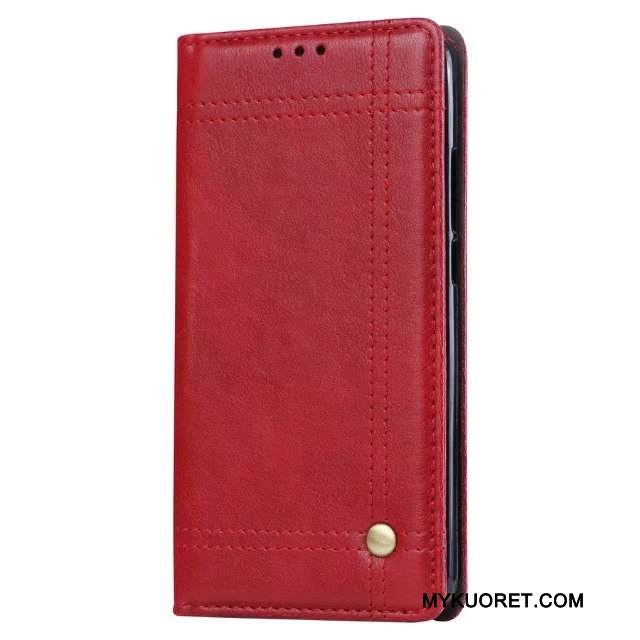 Kuori Huawei Mate 10 Kuoret Kortti Punainen, Kotelo Huawei Mate 10 Nahka Puhelimen Kuoret
