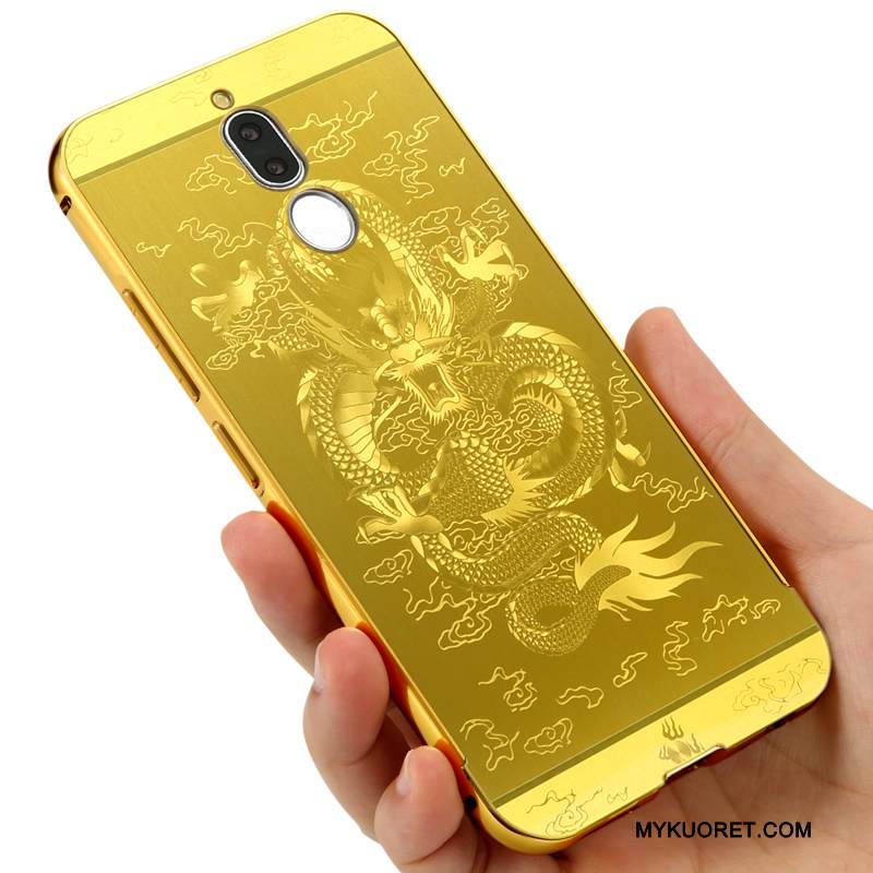 Kuori Huawei Mate 10 Lite Metalli Kulta Kehys, Kotelo Huawei Mate 10 Lite Laukut Puhelimen Kuoret Kova