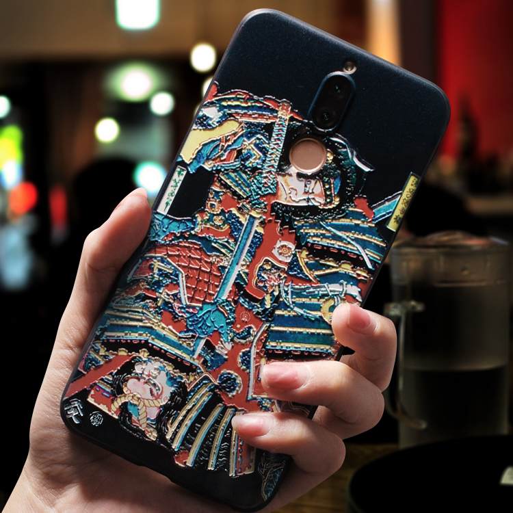 Kuori Huawei Mate 10 Lite Pehmeä Neste Puhelimen Kuoret Trendi, Kotelo Huawei Mate 10 Lite Luova Kissa Murtumaton