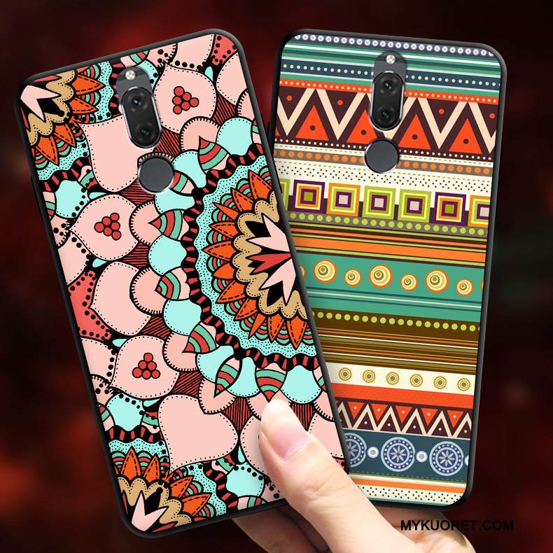 Kuori Huawei Mate 10 Lite Sarjakuva Trendi Murtumaton, Kotelo Huawei Mate 10 Lite Luova Etninen Tuuli
