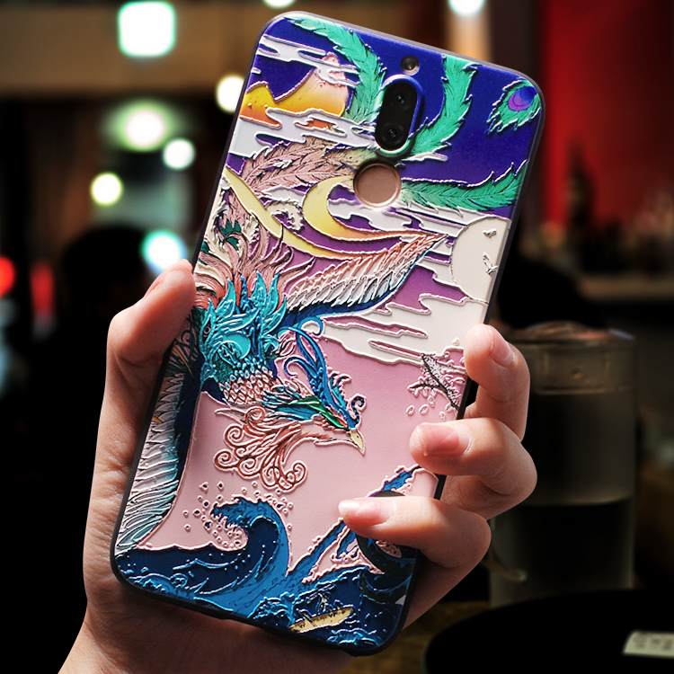 Kuori Huawei Mate 10 Lite Silikoni Etninen Puhelimen Kuoret, Kotelo Huawei Mate 10 Lite Pehmeä Neste Persoonallisuus Jauhe