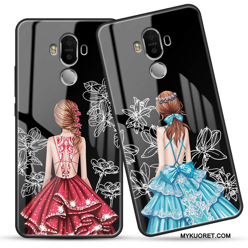 Kuori Huawei Mate 10 Pro Laukut Lasi Persoonallisuus, Kotelo Huawei Mate 10 Pro Suojaus Puhelimen Kuoret Murtumaton