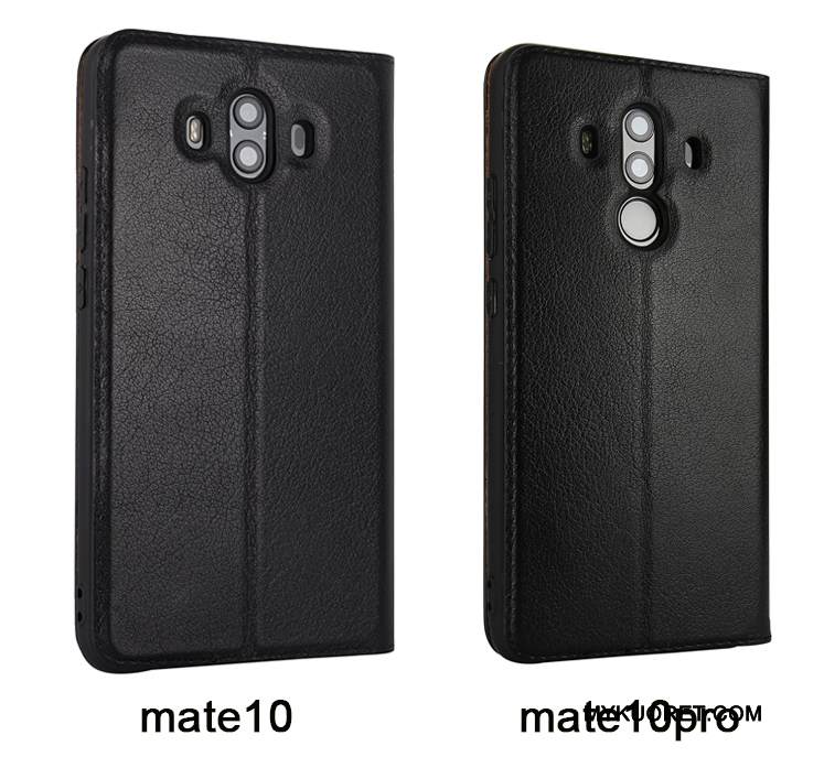 Kuori Huawei Mate 10 Pro Laukut Musta Murtumaton, Kotelo Huawei Mate 10 Pro Nahka Puhelimen Kuoret Liiketoiminta