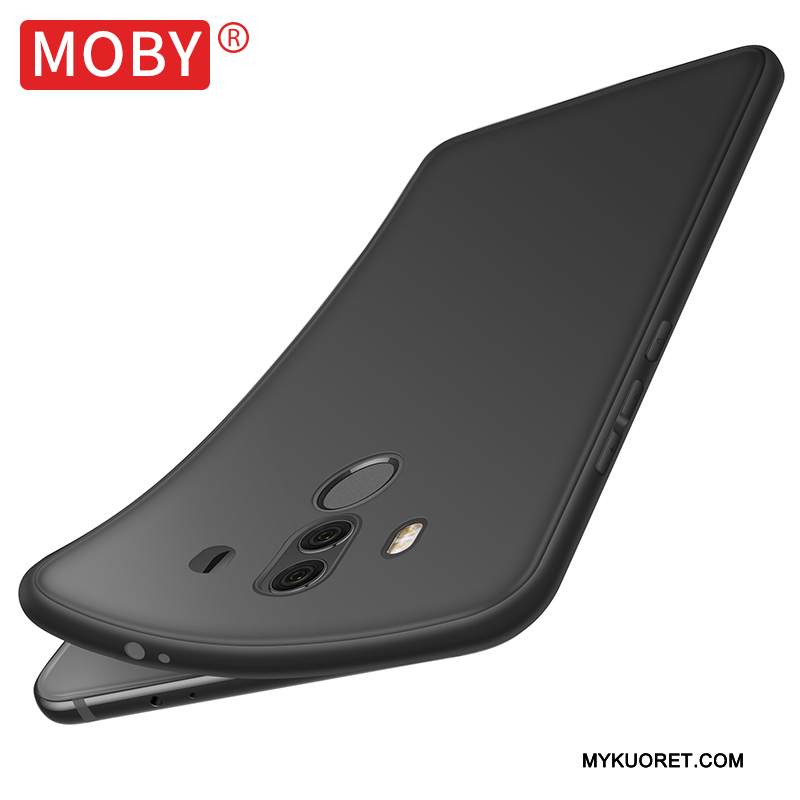 Kuori Huawei Mate 10 Pro Laukut Puhelimen Kuoret Ultra, Kotelo Huawei Mate 10 Pro Pehmeä Neste Musta Murtumaton