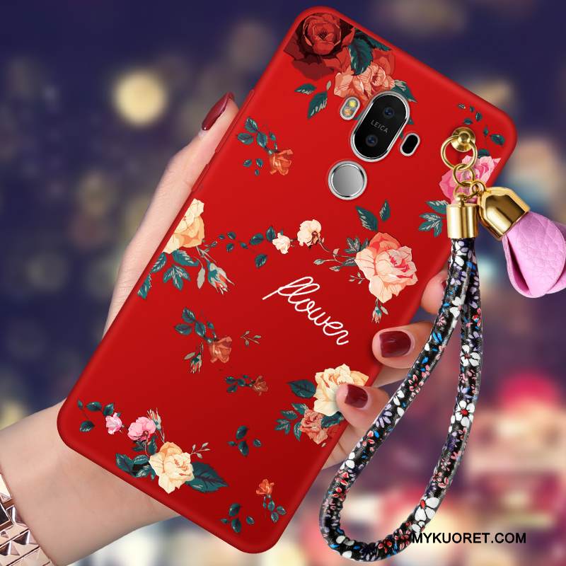 Kuori Huawei Mate 10 Pro Laukut Trendi Puhelimen Kuoret, Kotelo Huawei Mate 10 Pro Pehmeä Neste Murtumaton Punainen