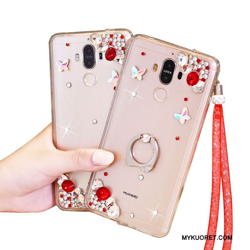 Kuori Huawei Mate 10 Pro Suojaus Punainen Puhelimen Kuoret, Kotelo Huawei Mate 10 Pro Strassi