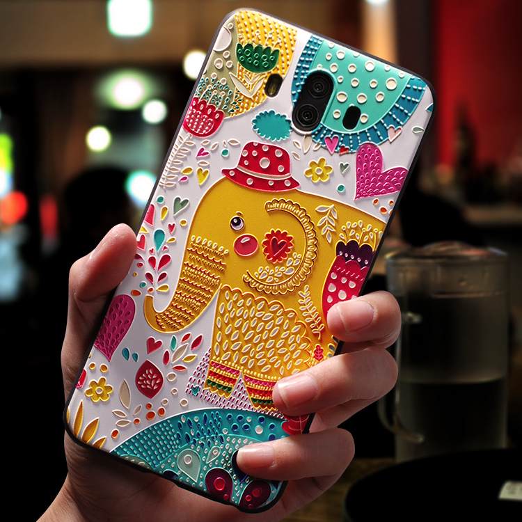 Kuori Huawei Mate 10 Silikoni Murtumaton Persoonallisuus, Kotelo Huawei Mate 10 Monivärinen Puhelimen Kuoret Trendi