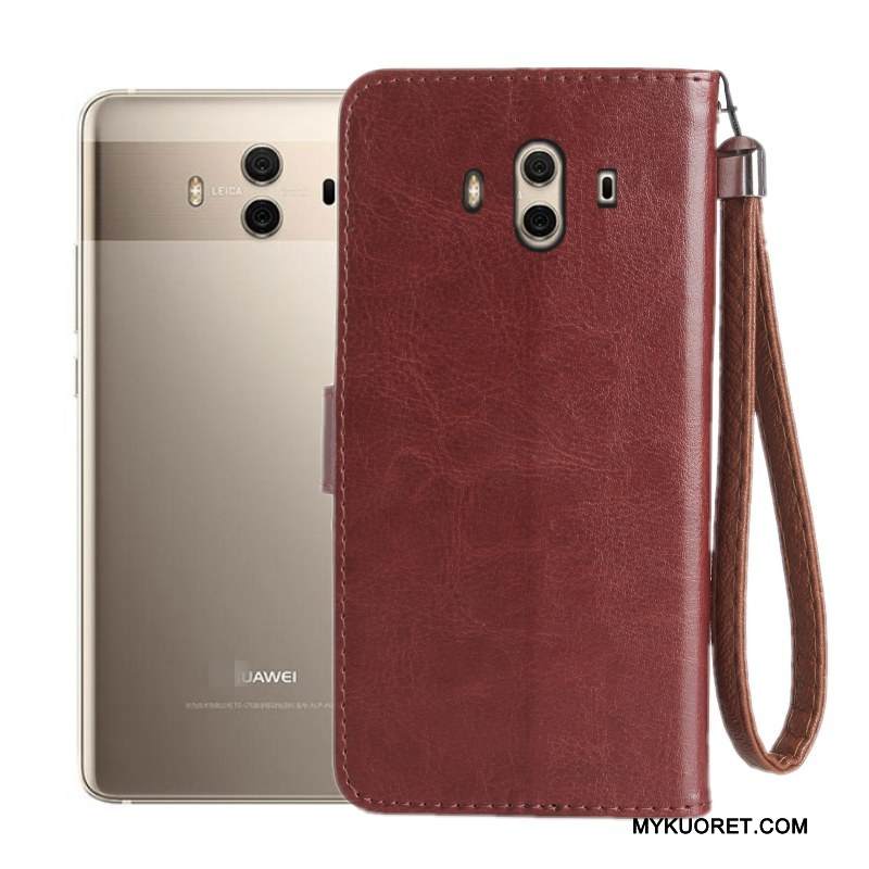 Kuori Huawei Mate 10 Suojaus Puhelimen Kuoret Murtumaton, Kotelo Huawei Mate 10 Pehmeä Neste Viini Punainen