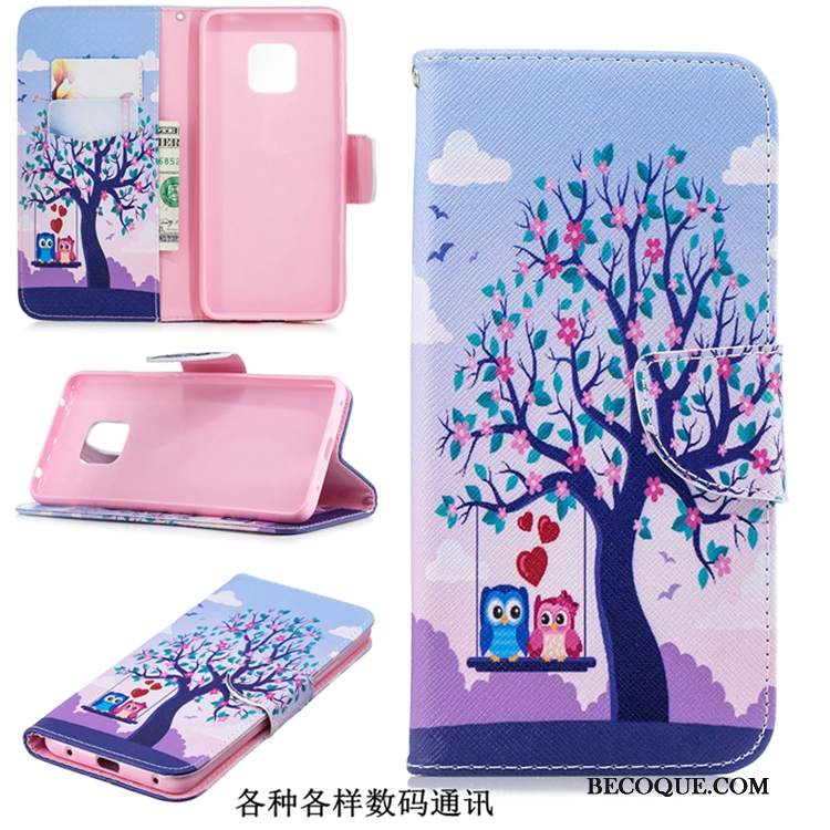 Kuori Huawei Mate 20 Pro Laukut Murtumaton Uusi, Kotelo Huawei Mate 20 Pro Suojaus Sininen Trendi