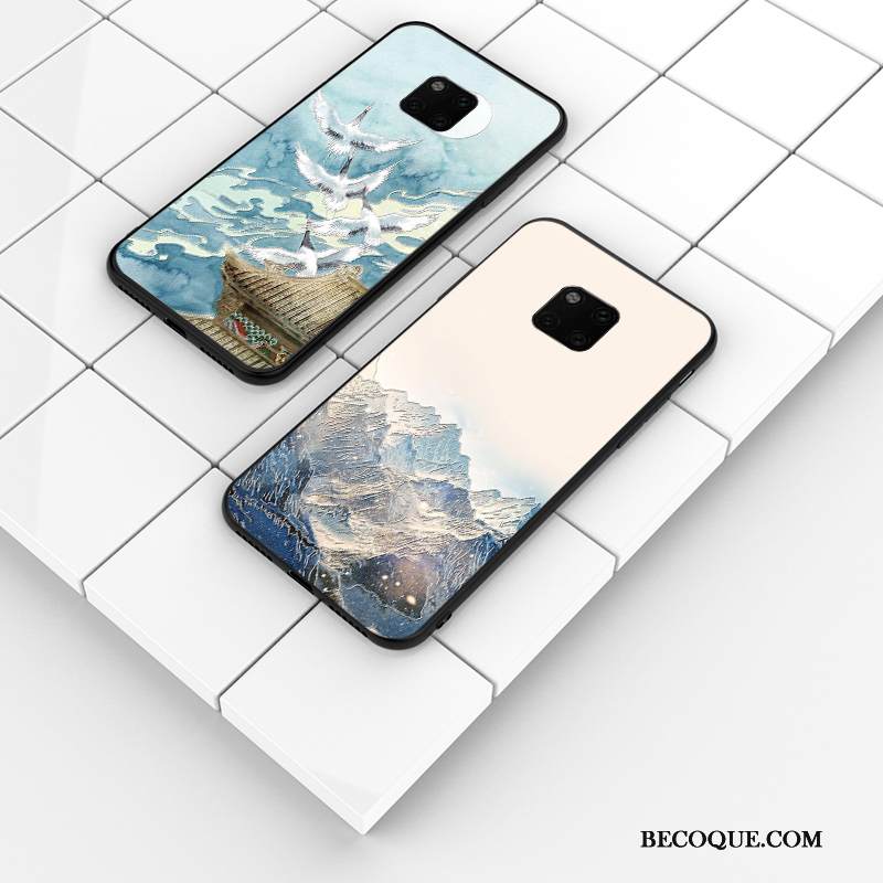 Kuori Huawei Mate 20 Pro Silikoni Uusi Trendi, Kotelo Huawei Mate 20 Pro Laukut Ohut Sininen