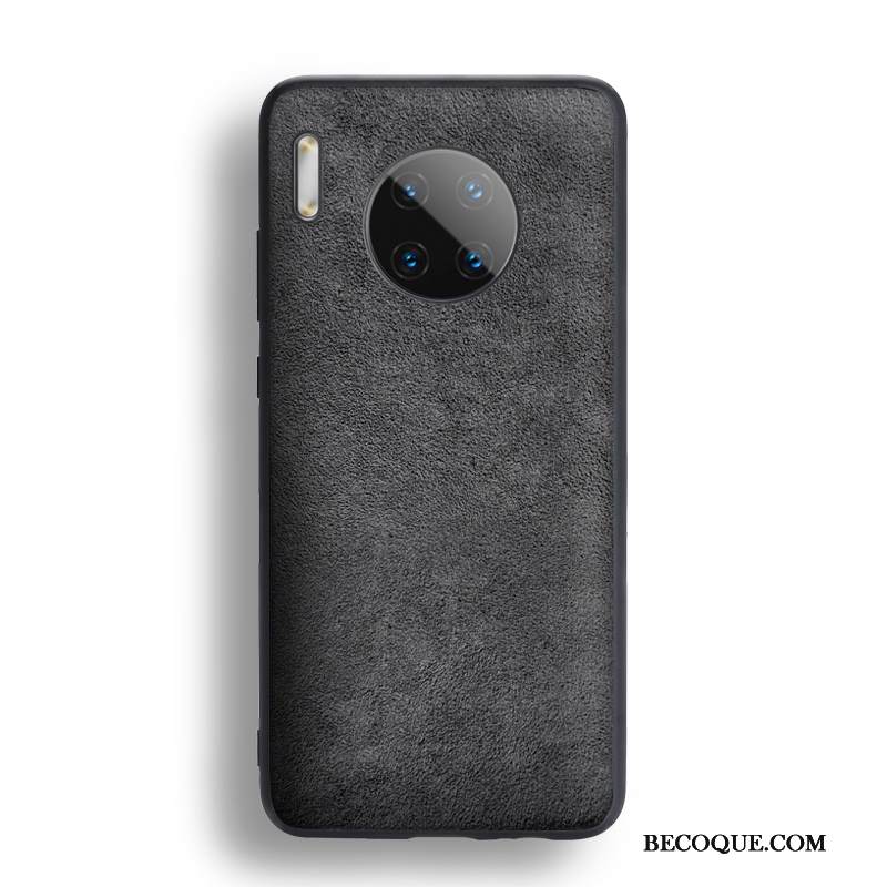 Kuori Huawei Mate 30 Pro Laukut Liukumaton Musta, Kotelo Huawei Mate 30 Pro Nahka Ohut Eurooppa