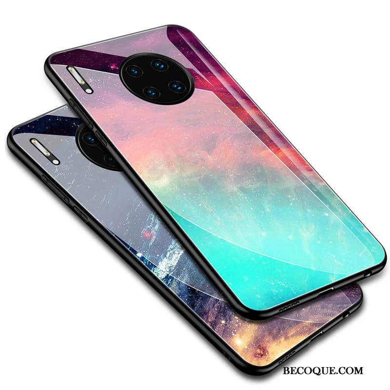 Kuori Huawei Mate 30 Pro Laukut Ohut Puhelimen Kuoret, Kotelo Huawei Mate 30 Pro Suojaus Peili Tähtitaivas