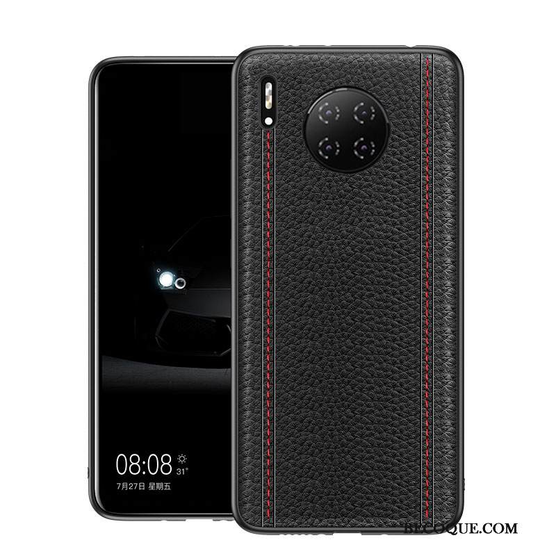 Kuori Huawei Mate 30 Pro Suojaus Musta Ylellisyys, Kotelo Huawei Mate 30 Pro Laukut Puhelimen Kuoret Murtumaton