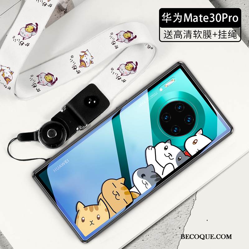 Kuori Huawei Mate 30 Sarjakuva Ankka Puhelimen Kuoret, Kotelo Huawei Mate 30 Laukut Läpinäkyvä Persoonallisuus