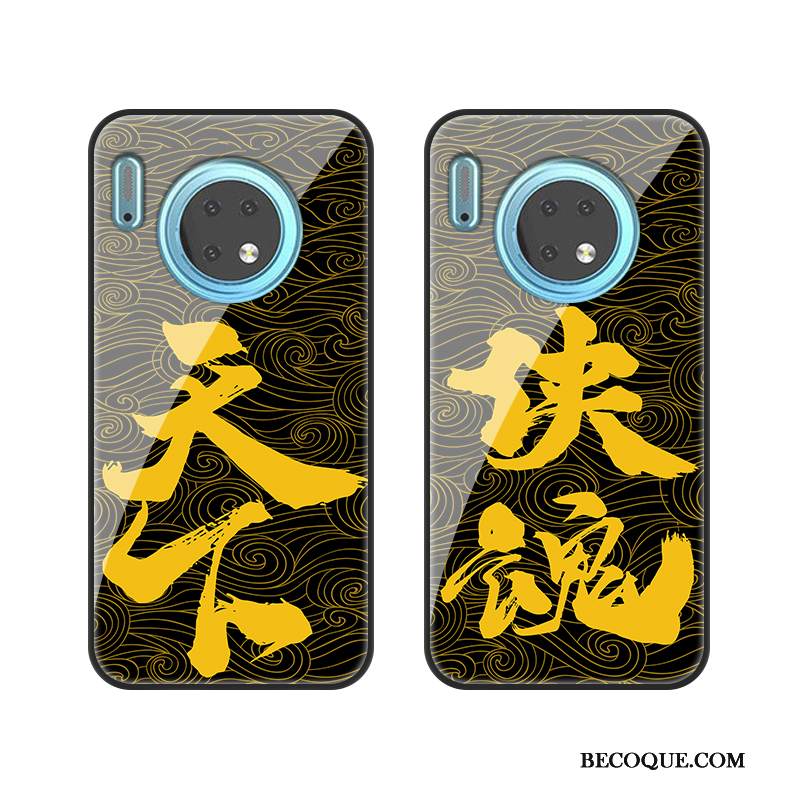 Kuori Huawei Mate 30 Tila Kulta Lasi, Kotelo Huawei Mate 30 Suojaus Kova Murtumaton