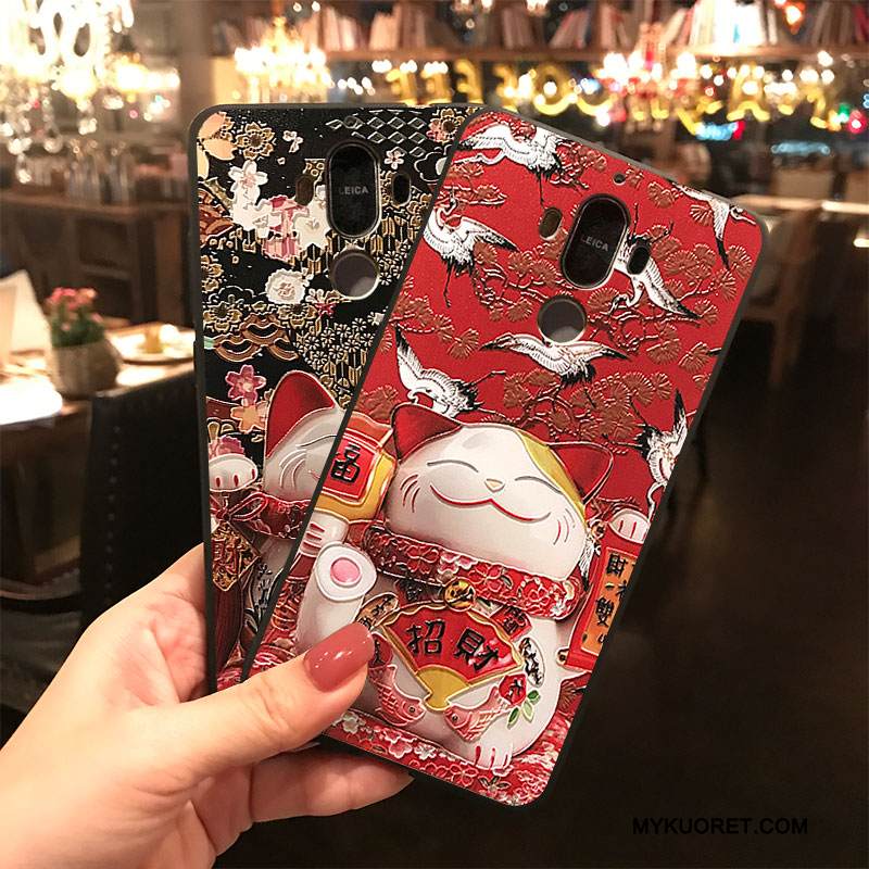 Kuori Huawei Mate 9 Laukut Kissa Rikkaus, Kotelo Huawei Mate 9 Silikoni Ripustettavat Koristeet Puhelimen Kuoret