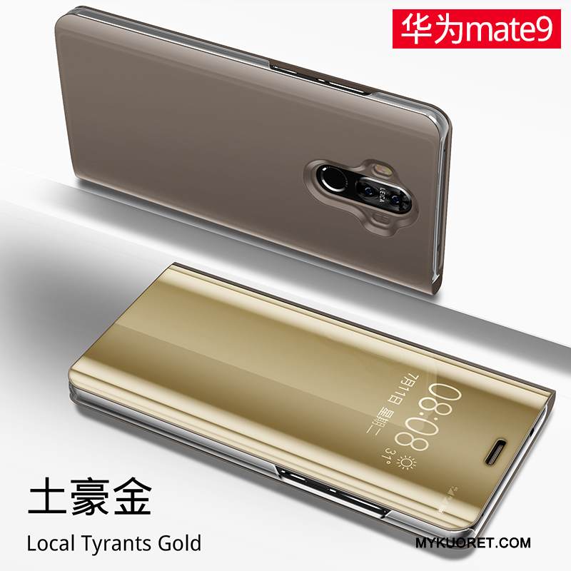 Kuori Huawei Mate 9 Laukut Puhelimen Kuoret Murtumaton, Kotelo Huawei Mate 9 Kuoret Peili Kulta