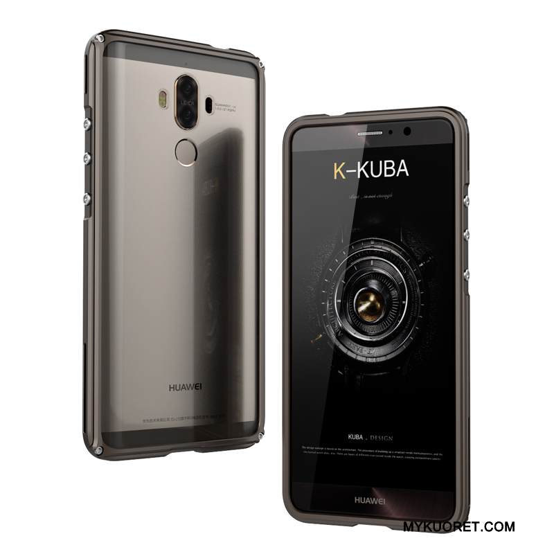 Kuori Huawei Mate 9 Metalli Hopea Puhelimen Kuoret, Kotelo Huawei Mate 9 Suojaus Kehys