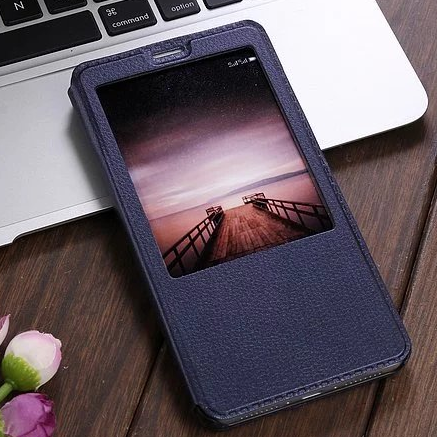 Kuori Huawei Mate 9 Nahka Horrostila Murtumaton, Kotelo Huawei Mate 9 Tuki Sininen