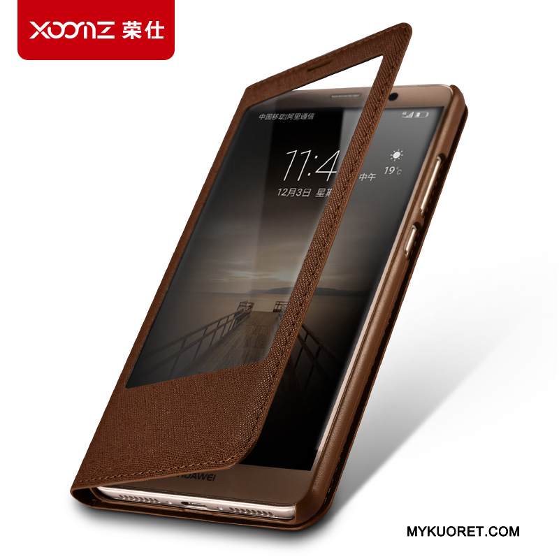 Kuori Huawei Mate 9 Nahka Puhelimen Kuoret, Kotelo Huawei Mate 9 Kuoret
