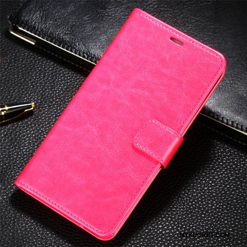 Kuori Huawei Mate 9 Nahka Puhelimen Kuoret Punainen, Kotelo Huawei Mate 9 Kuoret