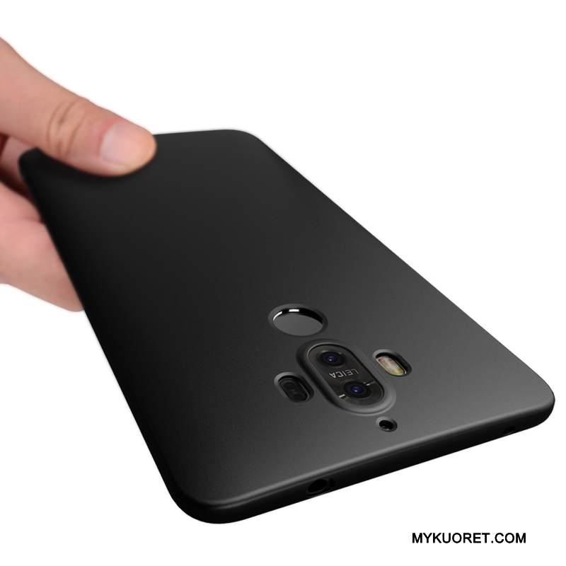 Kuori Huawei Mate 9 Pehmeä Neste Ultra Ohut, Kotelo Huawei Mate 9 Silikoni Murtumaton Musta