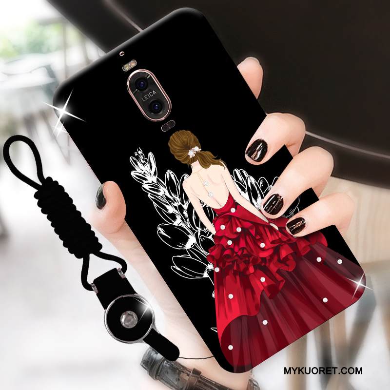 Kuori Huawei Mate 9 Pro Luova Murtumaton Musta, Kotelo Huawei Mate 9 Pro Silikoni Trendi Puhelimen Kuoret