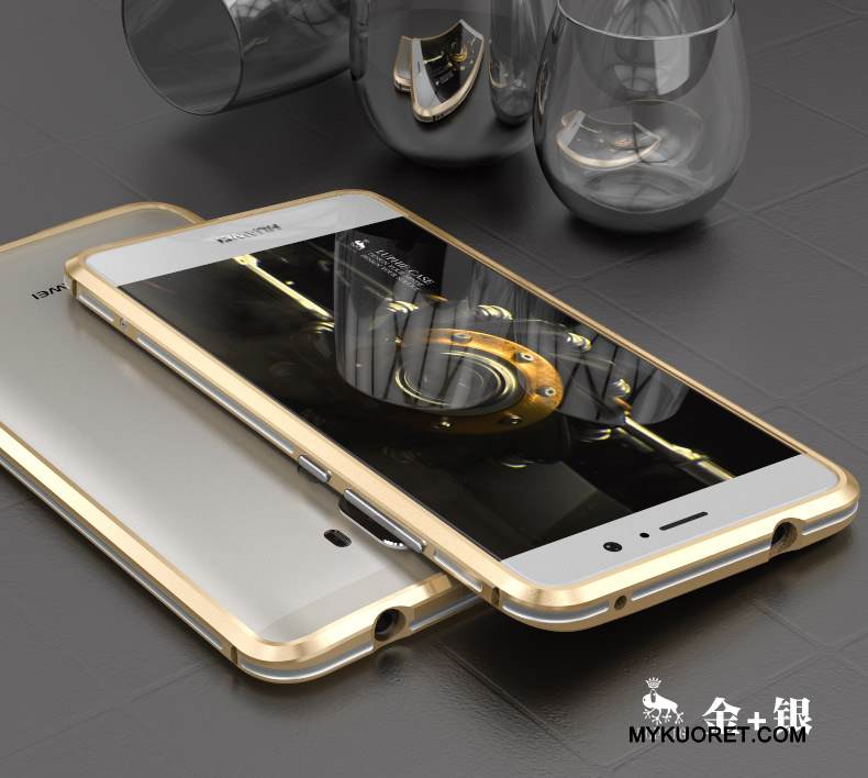 Kuori Huawei Mate 9 Pro Metalli Kulta Kehys, Kotelo Huawei Mate 9 Pro Suojaus Puhelimen Kuoret