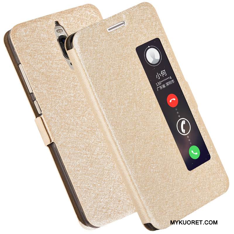 Kuori Huawei Mate 9 Pro Nahka Murtumaton Trendi, Kotelo Huawei Mate 9 Pro Kuoret Kulta