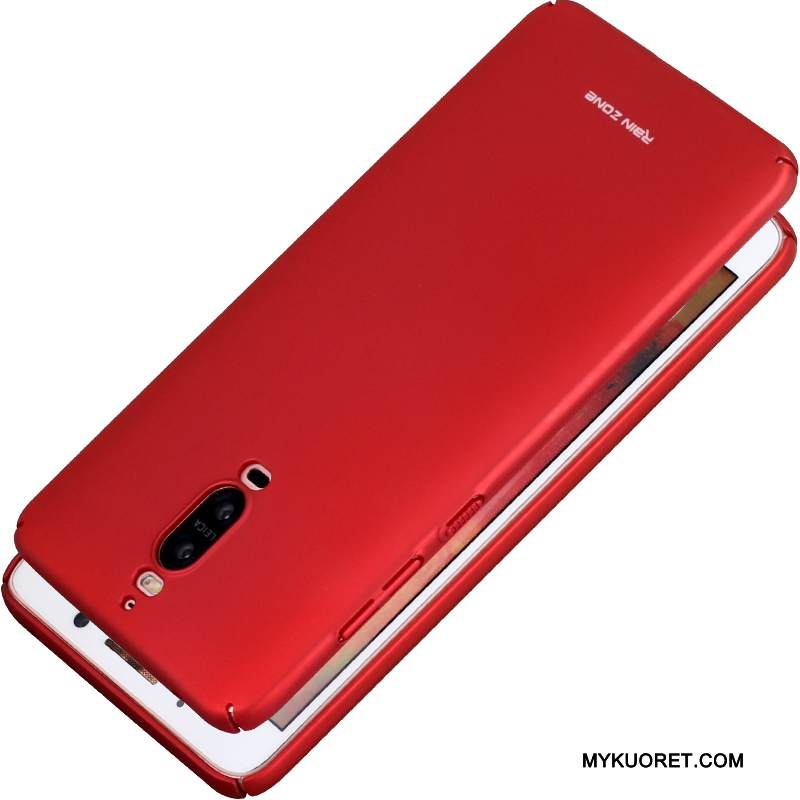 Kuori Huawei Mate 9 Pro Pesty Suede Punainen, Kotelo Huawei Mate 9 Pro Murtumaton Puhelimen Kuoret