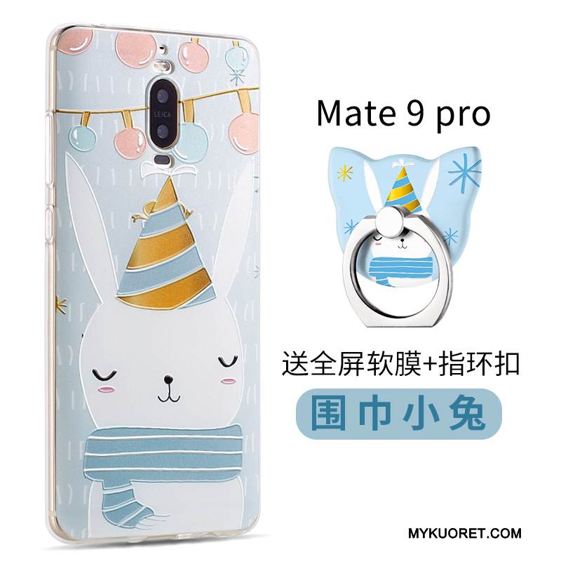 Kuori Huawei Mate 9 Pro Silikoni Puhelimen Kuoret Sininen, Kotelo Huawei Mate 9 Pro Sarjakuva Murtumaton Trendi