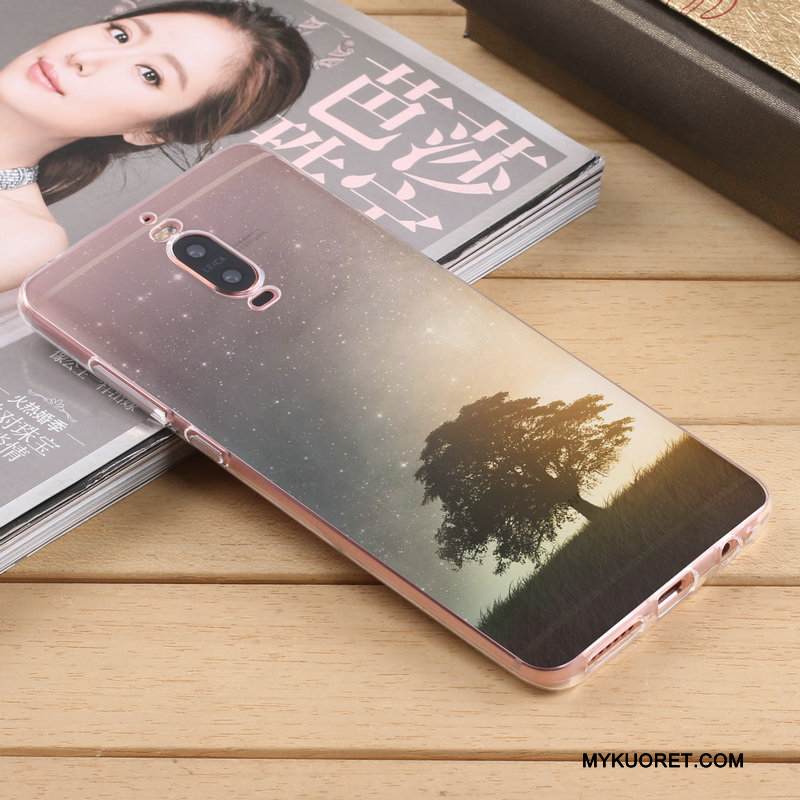 Kuori Huawei Mate 9 Pro Silikoni Vaalean Keltainen, Kotelo Huawei Mate 9 Pro Luova Puhelimen Kuoret Murtumaton