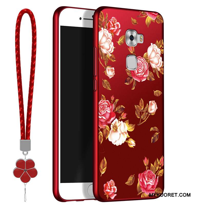 Kuori Huawei Mate S Silikoni Persikankukka Murtumaton, Kotelo Huawei Mate S Pehmeä Neste Puhelimen Kuoret Punainen