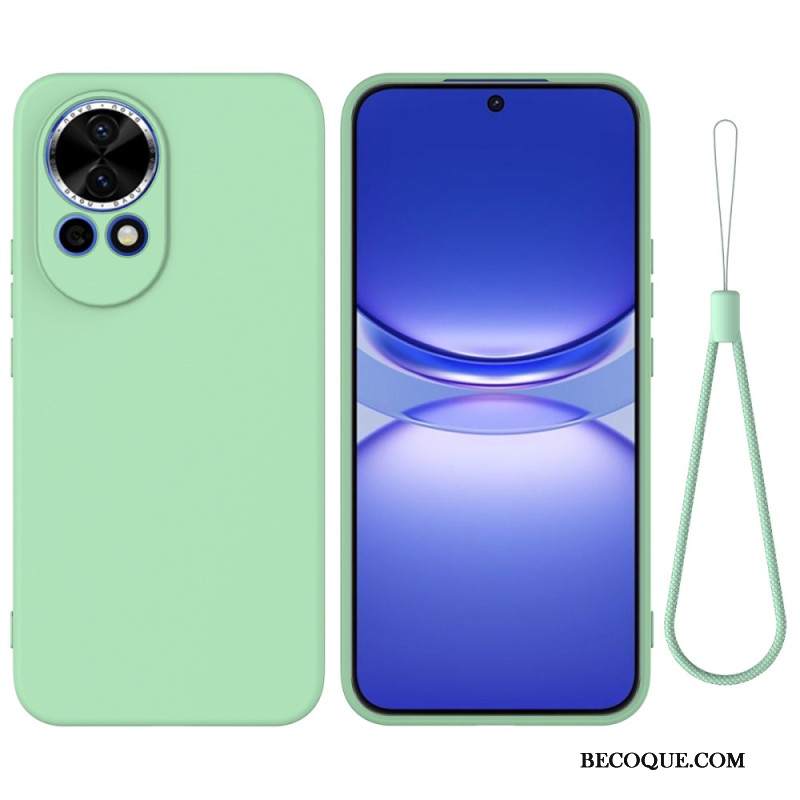 Kuori Huawei Nova 13 Nestemäisestä Silikonista Valmistettu Kaulanauha