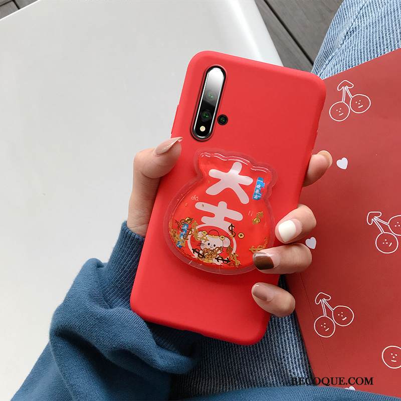 Kuori Huawei Nova 5t Sarjakuva Net Red Rotta, Kotelo Huawei Nova 5t Silikoni Rakastunut Murtumaton