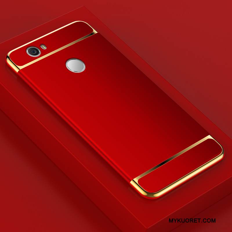 Kuori Huawei Nova Pesty Suede Puhelimen Kuoret, Kotelo Huawei Nova Kova Punainen