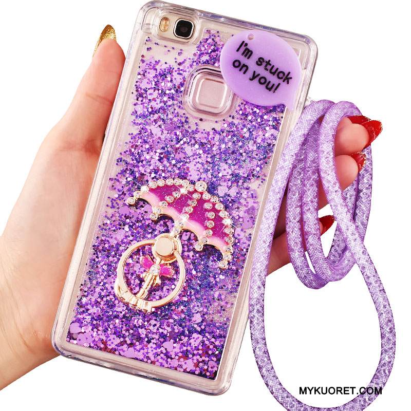 Kuori Huawei Nova Silikoni Juoksuhiekka Kristalli, Kotelo Huawei Nova Suojaus Ripustettavat Koristeet Puhelimen Kuoret