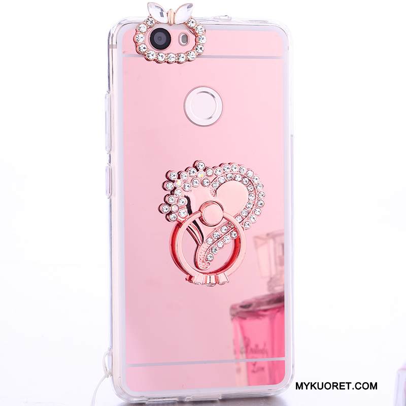 Kuori Huawei Nova Silikoni Puhelimen Kuoret Rengas, Kotelo Huawei Nova Suojaus Ripustettavat Koristeet Peili