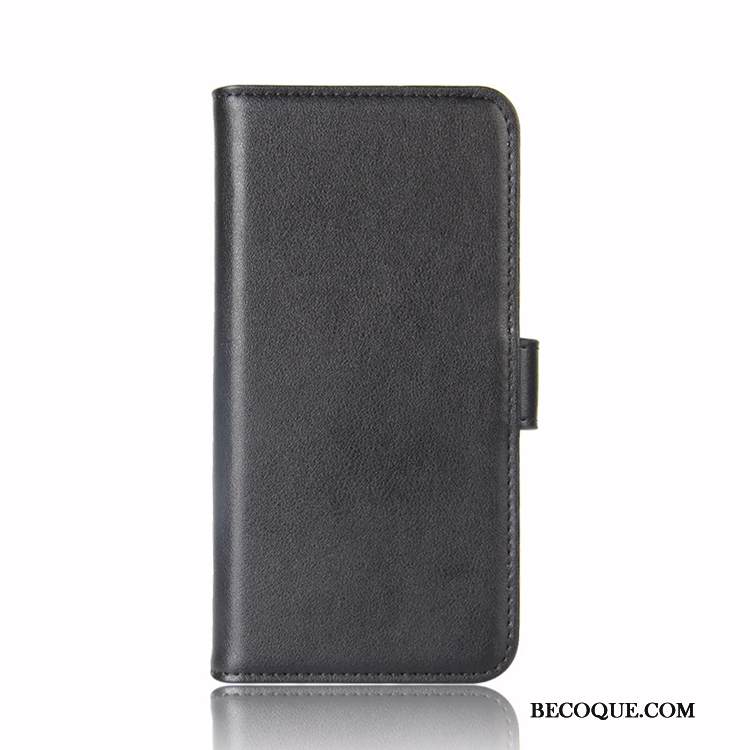 Kuori Huawei P Smart 2019 Nahka Puhelimen Kuoret Lehmä, Kotelo Huawei P Smart 2019 Salkku Puhdas Musta