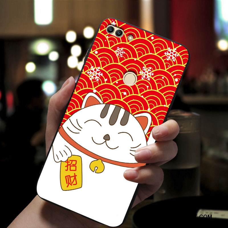 Kuori Huawei P Smart Laukut Punainen Pesty Suede, Kotelo Huawei P Smart Suojaus Uusi Puhelimen Kuoret